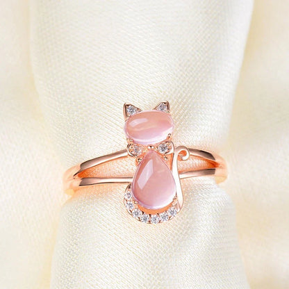 Cat Ring in Rose Gold | Rose Gold