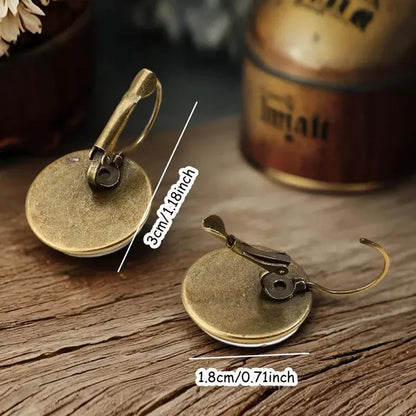 Whimsical Animal Glass Dome Earrings