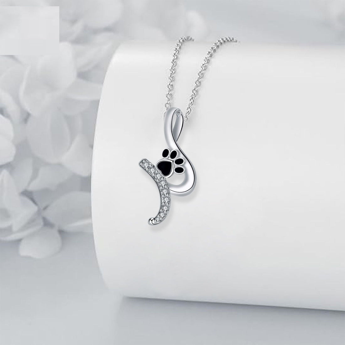 Cute Paw Print Pendant Necklace